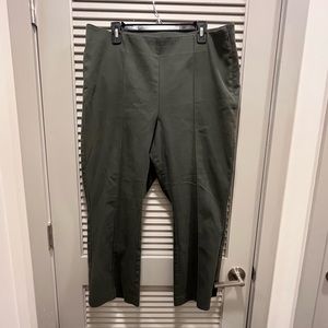 Loft Green Ankle Dress Pants